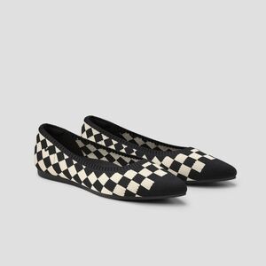 Vivaia Checkered Flats Size 8.5